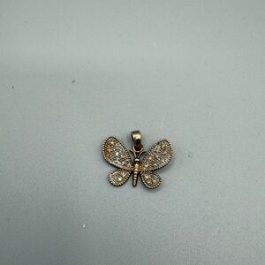 Genuine diamond butterfly pendant